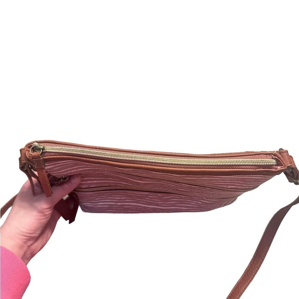 The SAK Crossbody Brown and White Purse - Picture 8 of 9